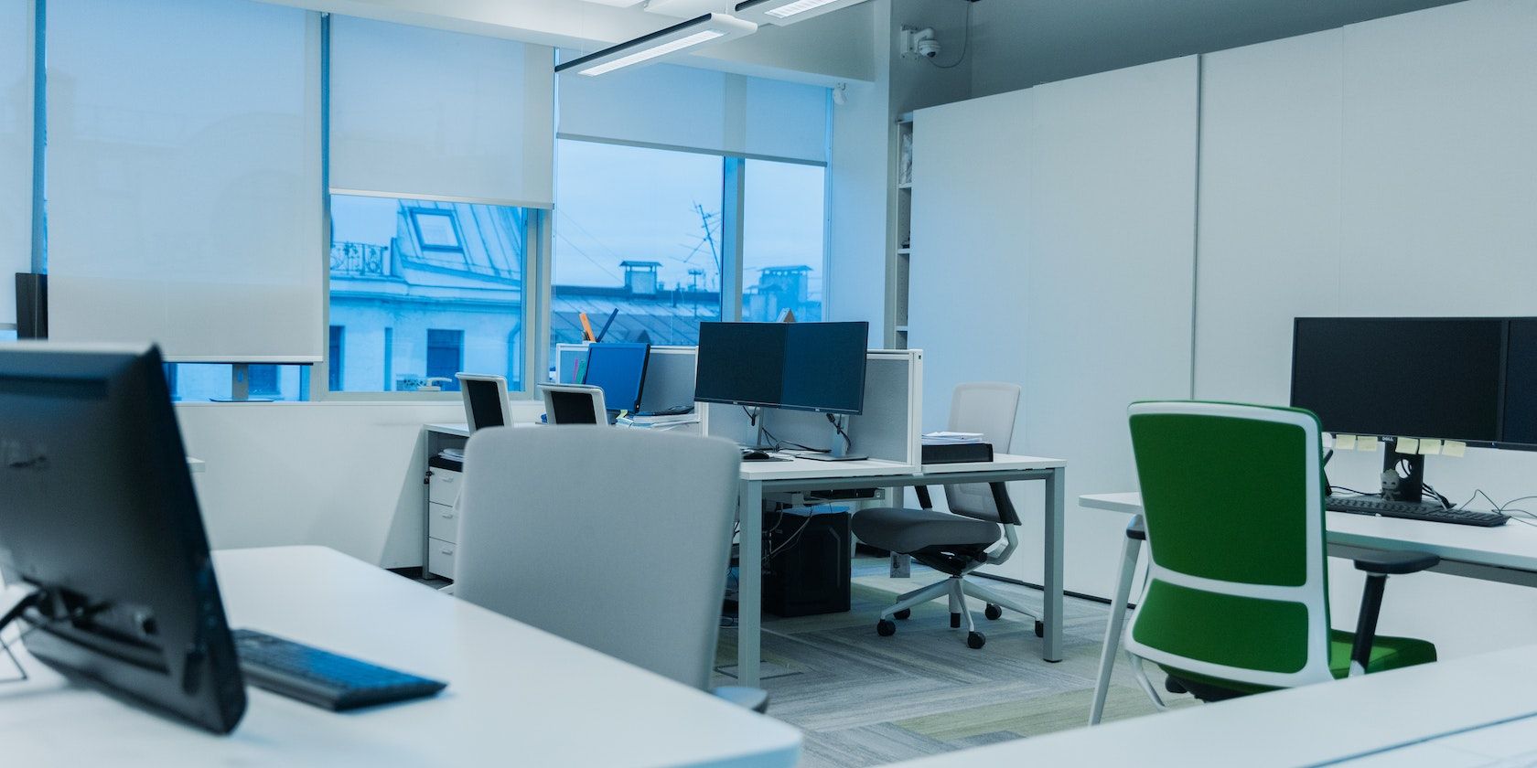 A photo of a workspace