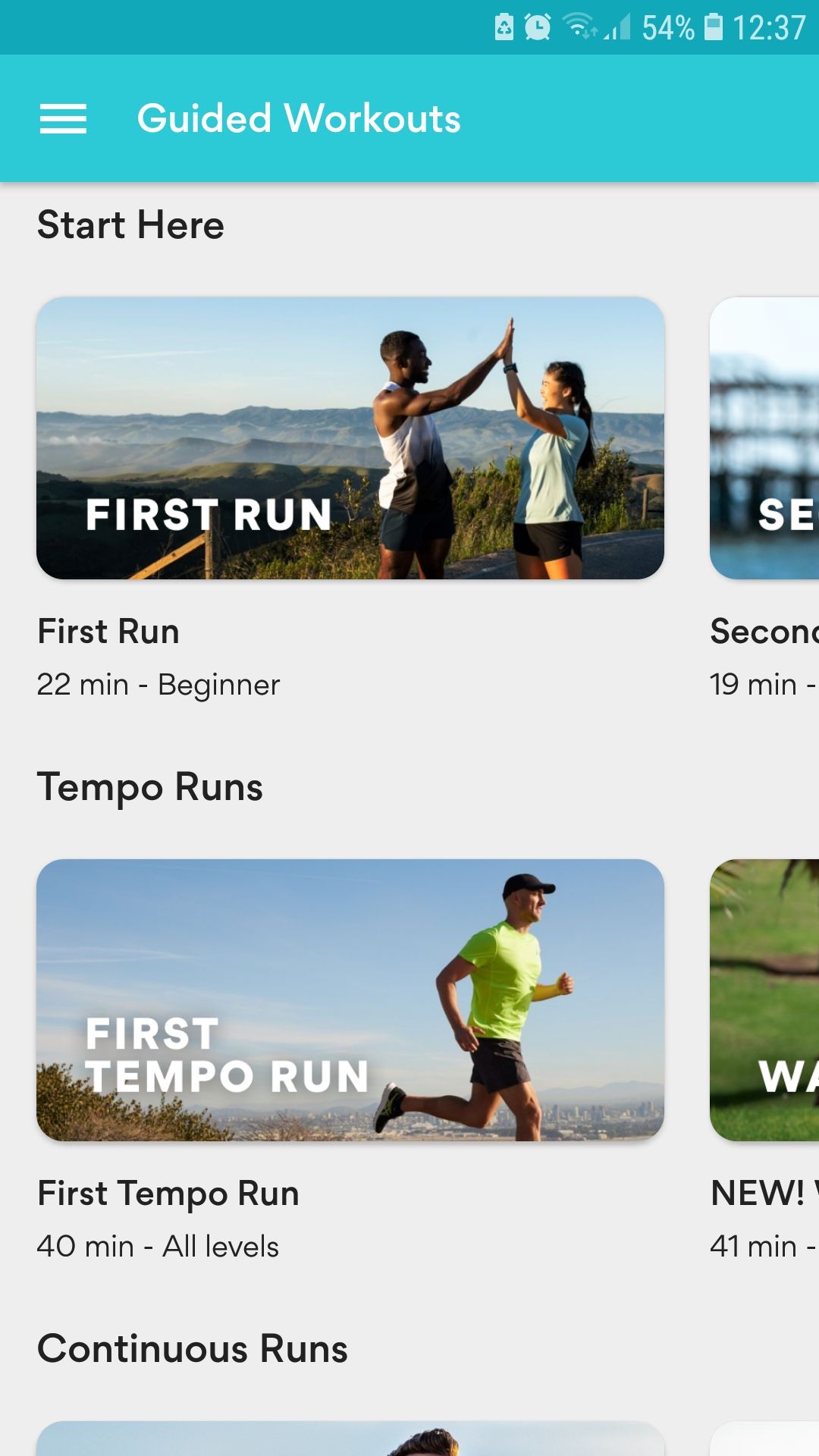 ASICS Runkeeper running tracker mobile app guided