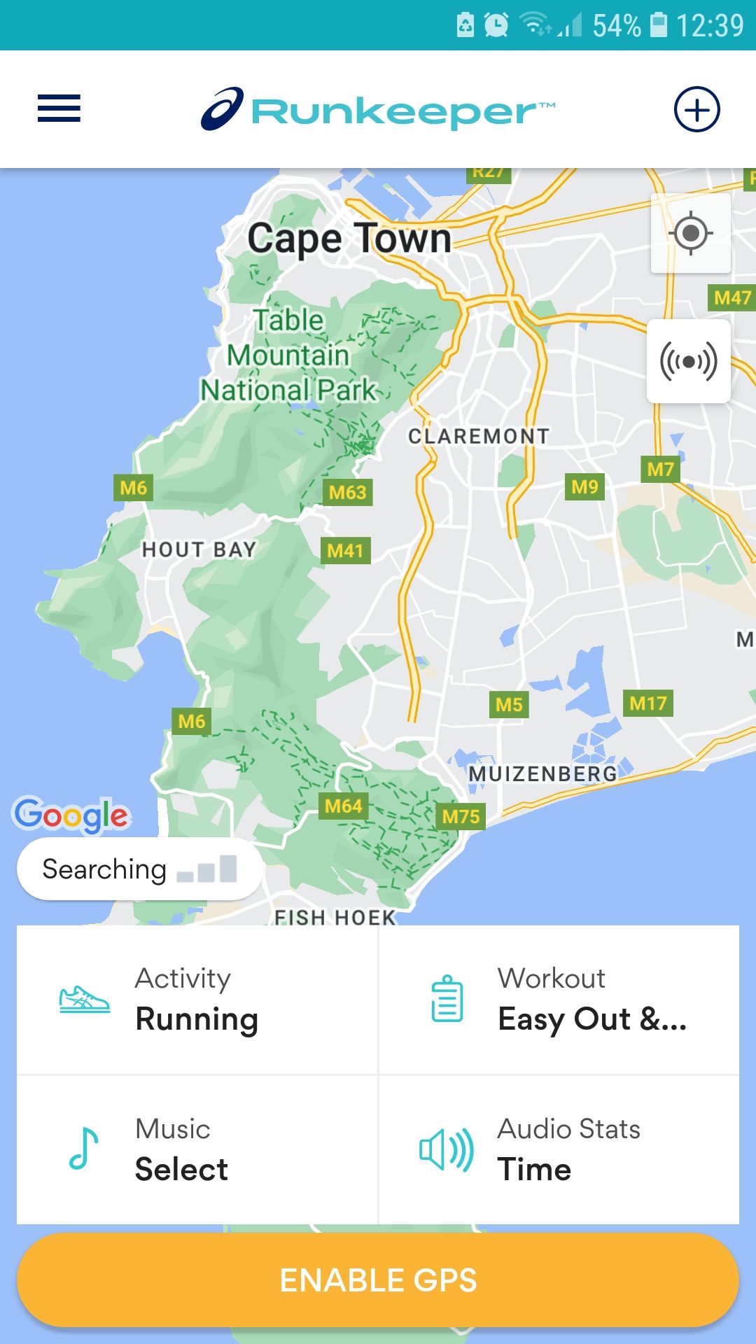 ASICS Runkeeper running tracker mobile app map