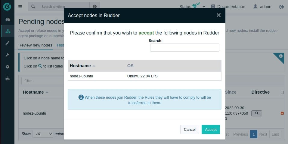 Accept node in rudder