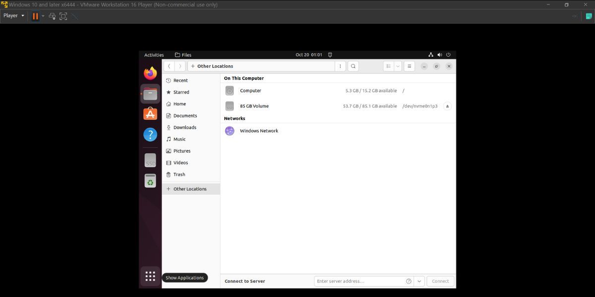 Accessing Files in Ubuntu
