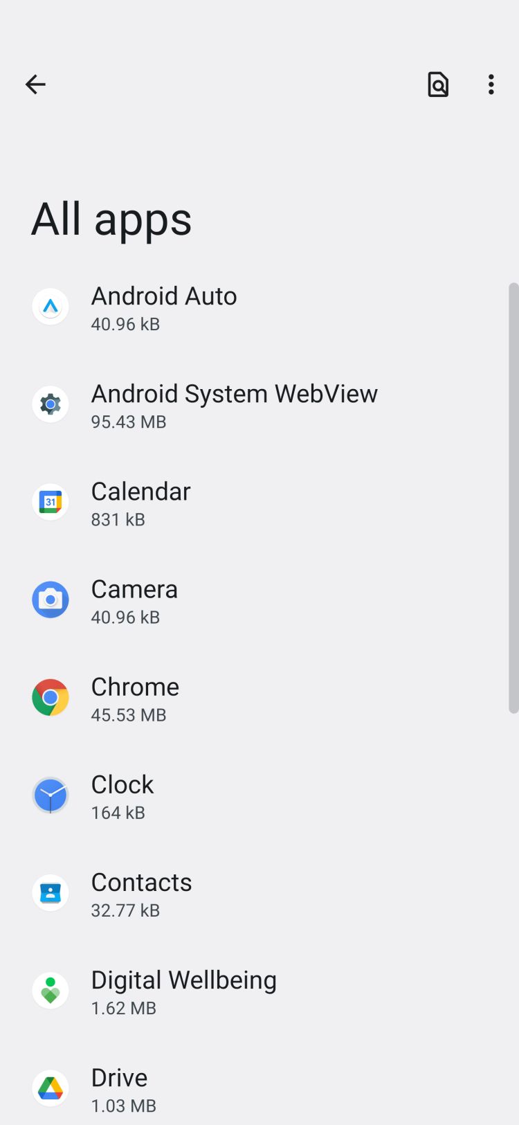 All Apps List In Android 12 Settings