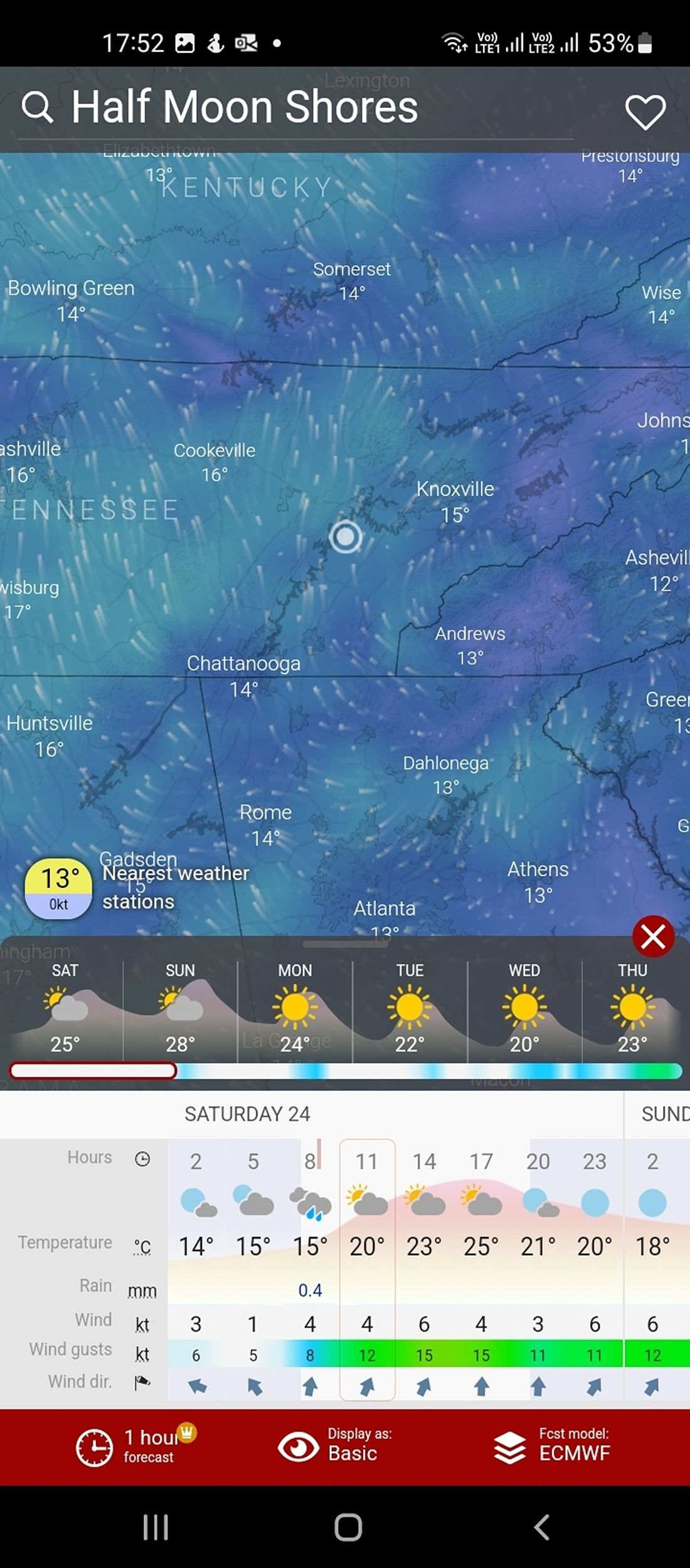 Weather forecast in Windy.com