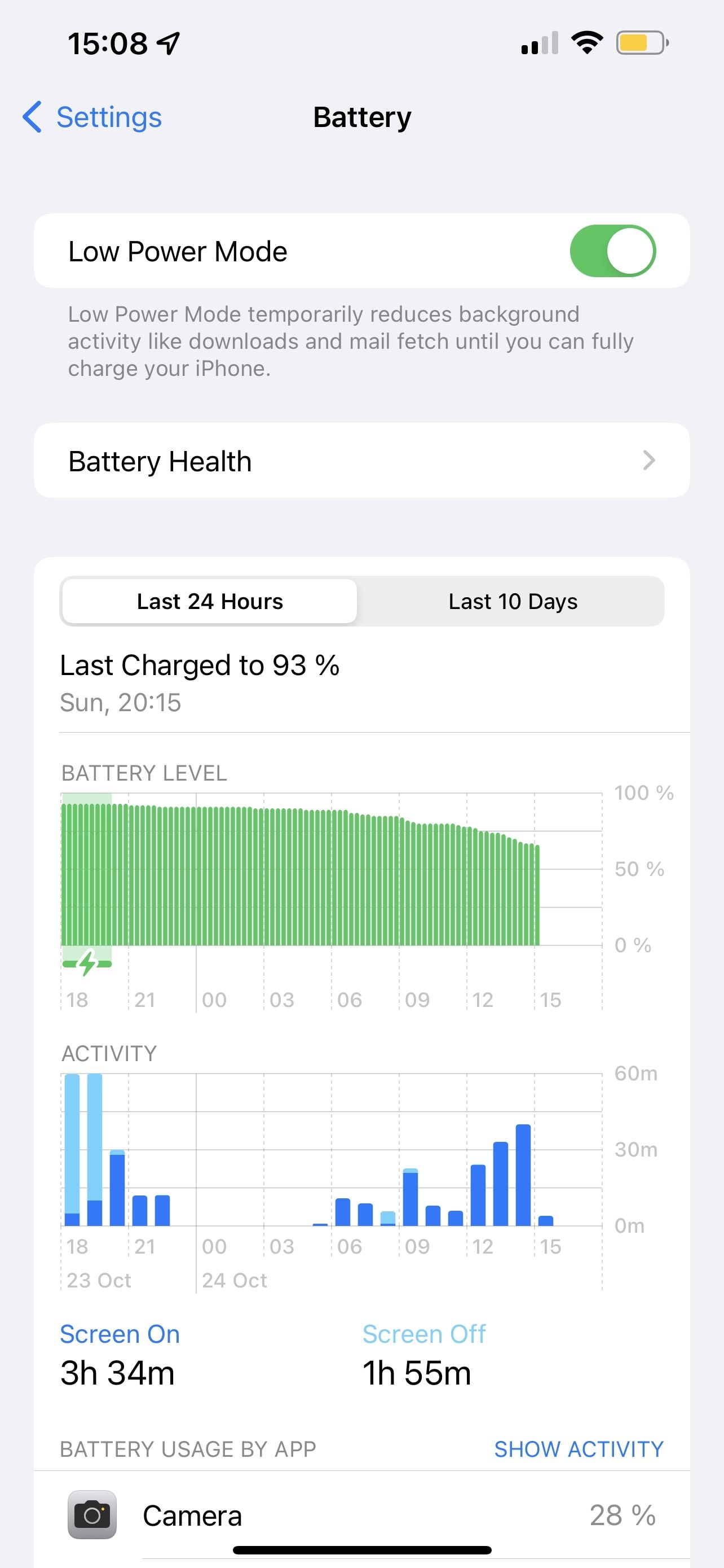 Battery Low Power Mode Toggle