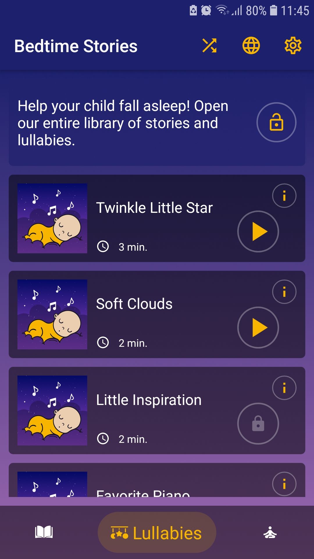 Bedtime Stories mobile kids sleep app lullabies
