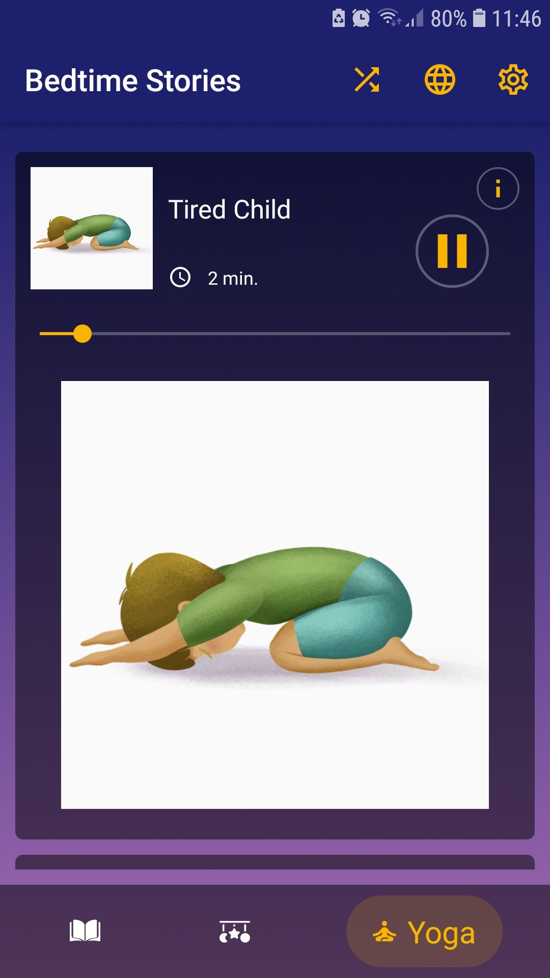 Bedtime Stories mobile kids sleep app yoga