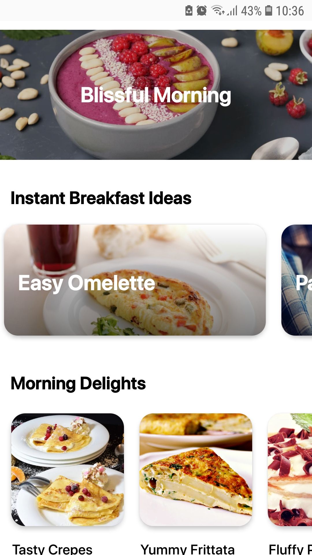 Breakfast Recipes App healthy mobile recipe app blissful morning