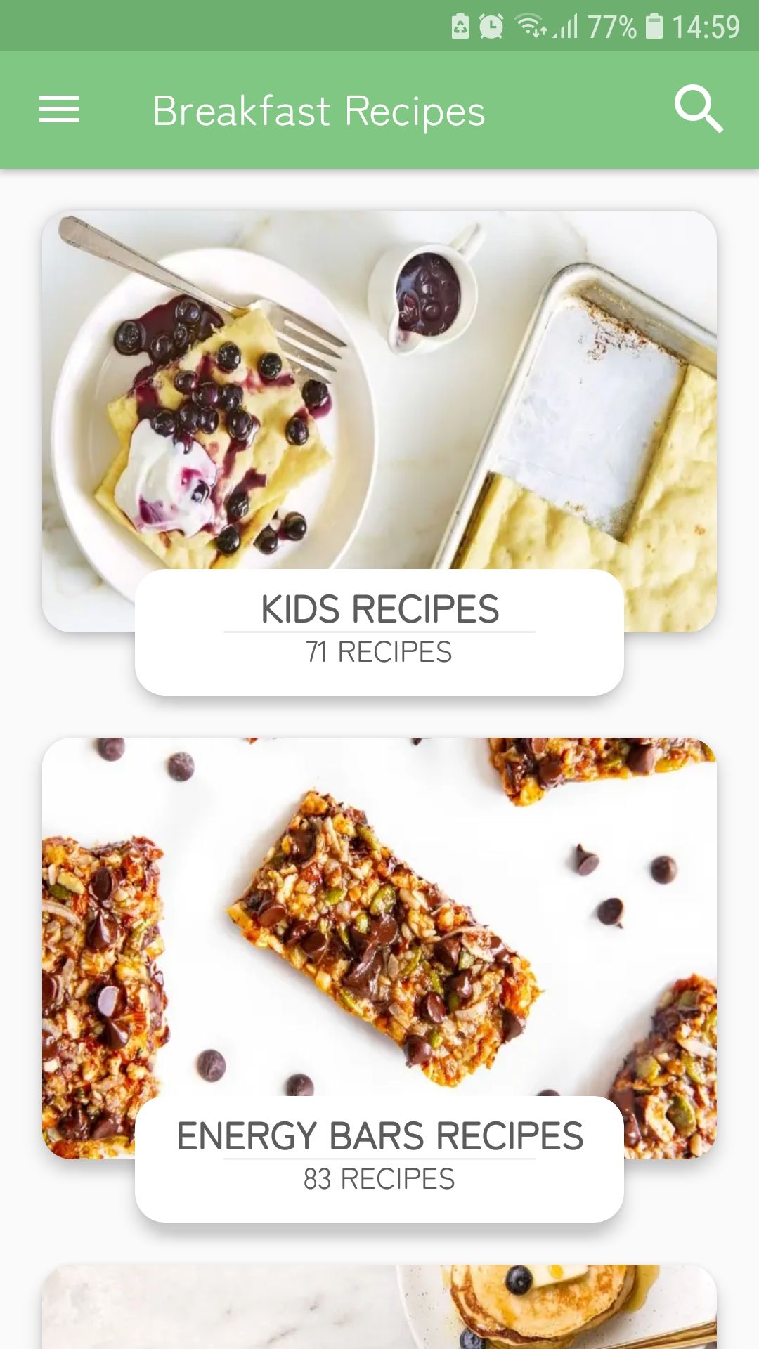 Breakfast Recipes Easy Fast mobile recipes app kids recipes