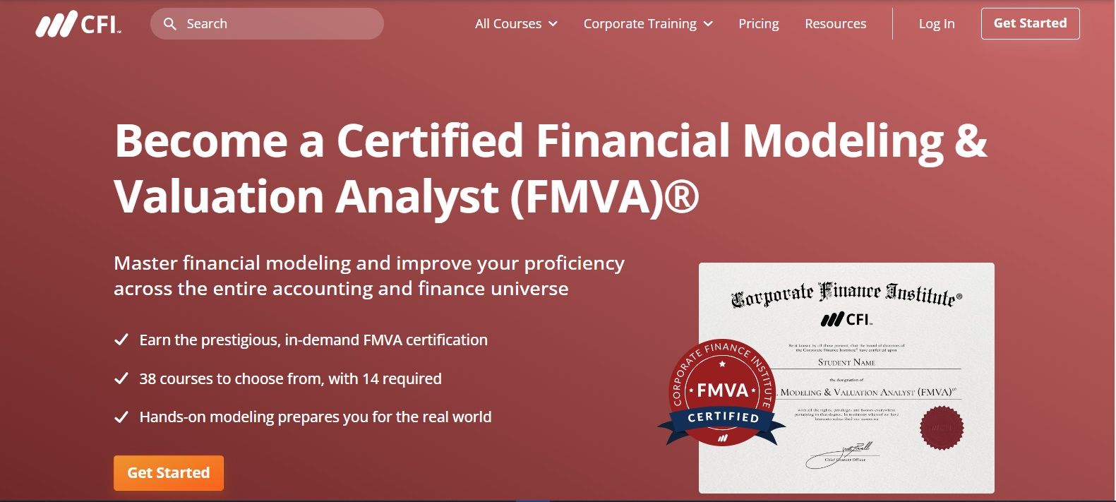CFI's FMVA Certification