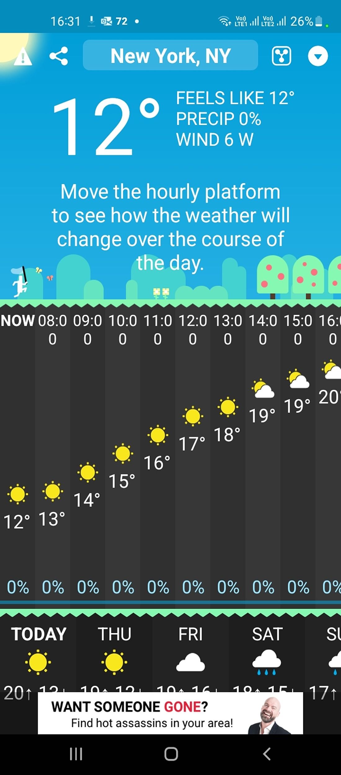 Current conditions in Carrot Weather