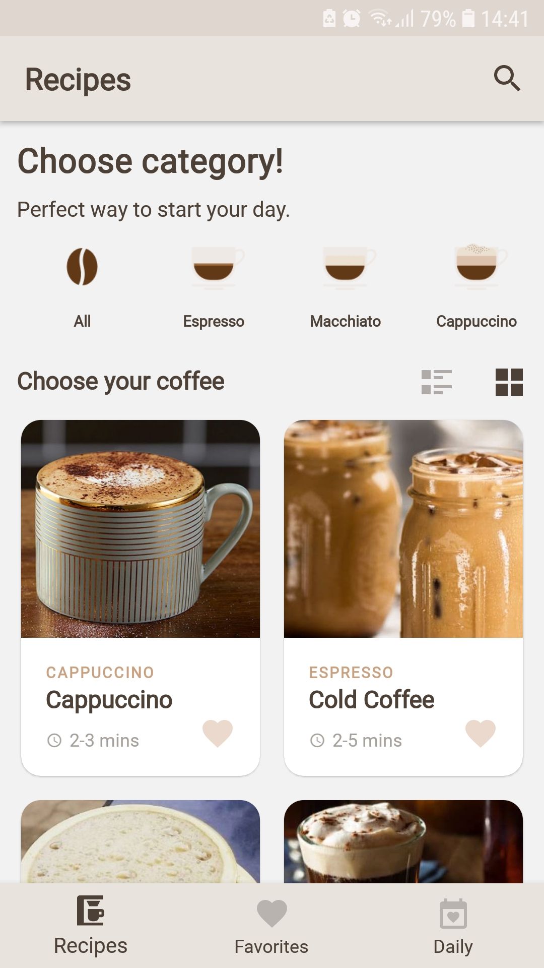 Coffeah mobile coffee recipes app recipes