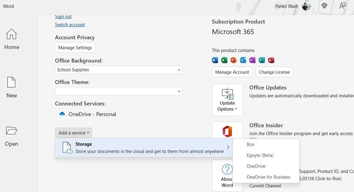 Connect OneDrive With Office Apps