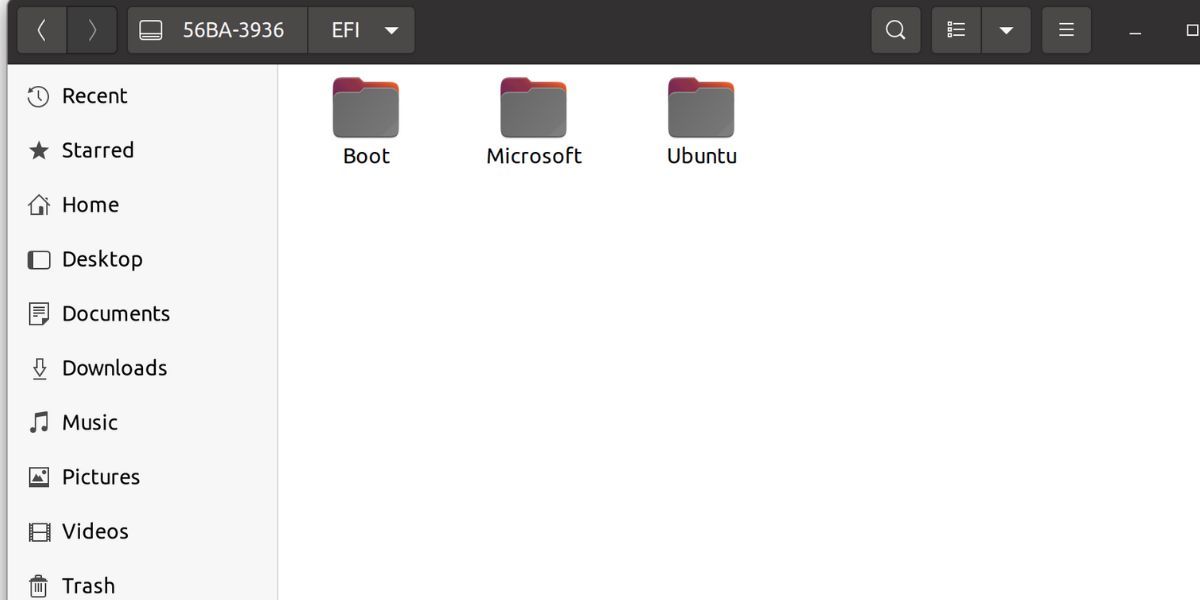 Copying Ubuntu EFI Files