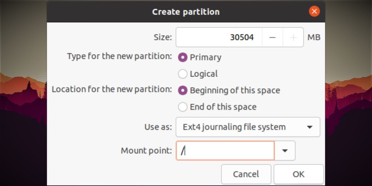 Create EXT4 Partition on a USB Drive 