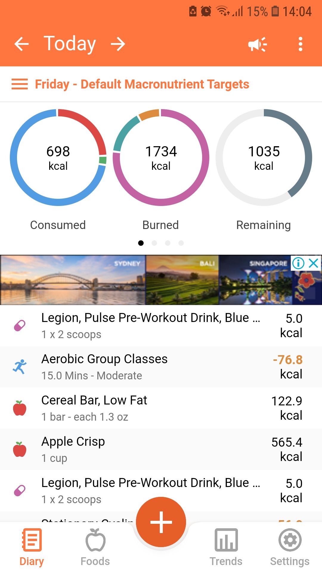 Cronometer nutrition and calorie tracker mobile app diary