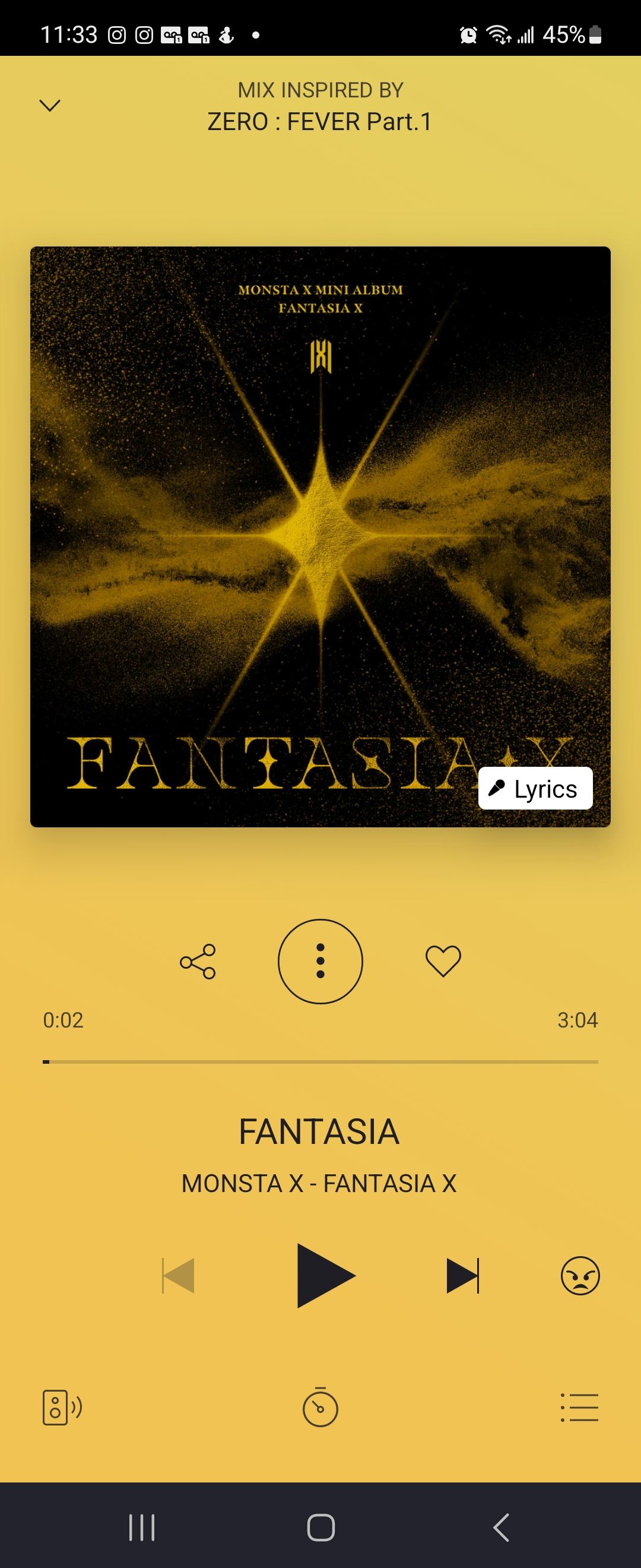 بازی Fantasia توسط Monsta X در Deezer