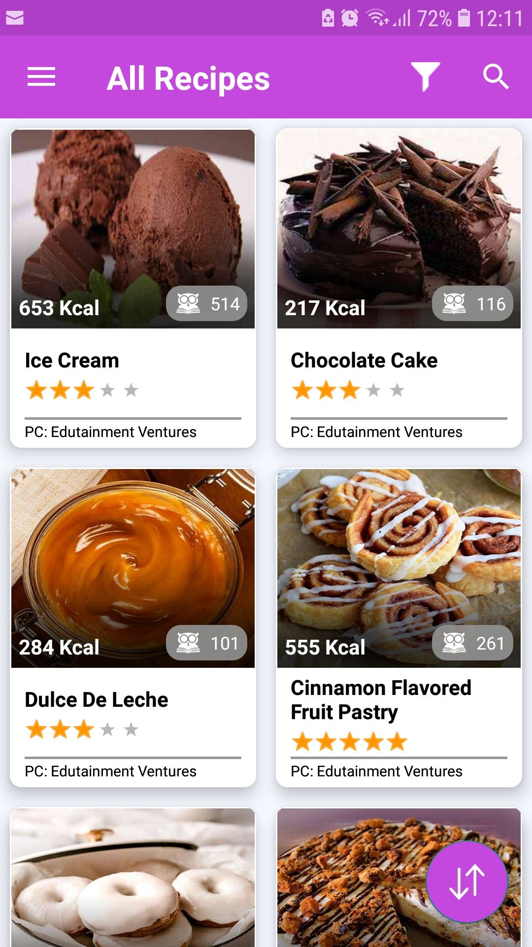 Dessert Recipes mobile recipes app all recipes