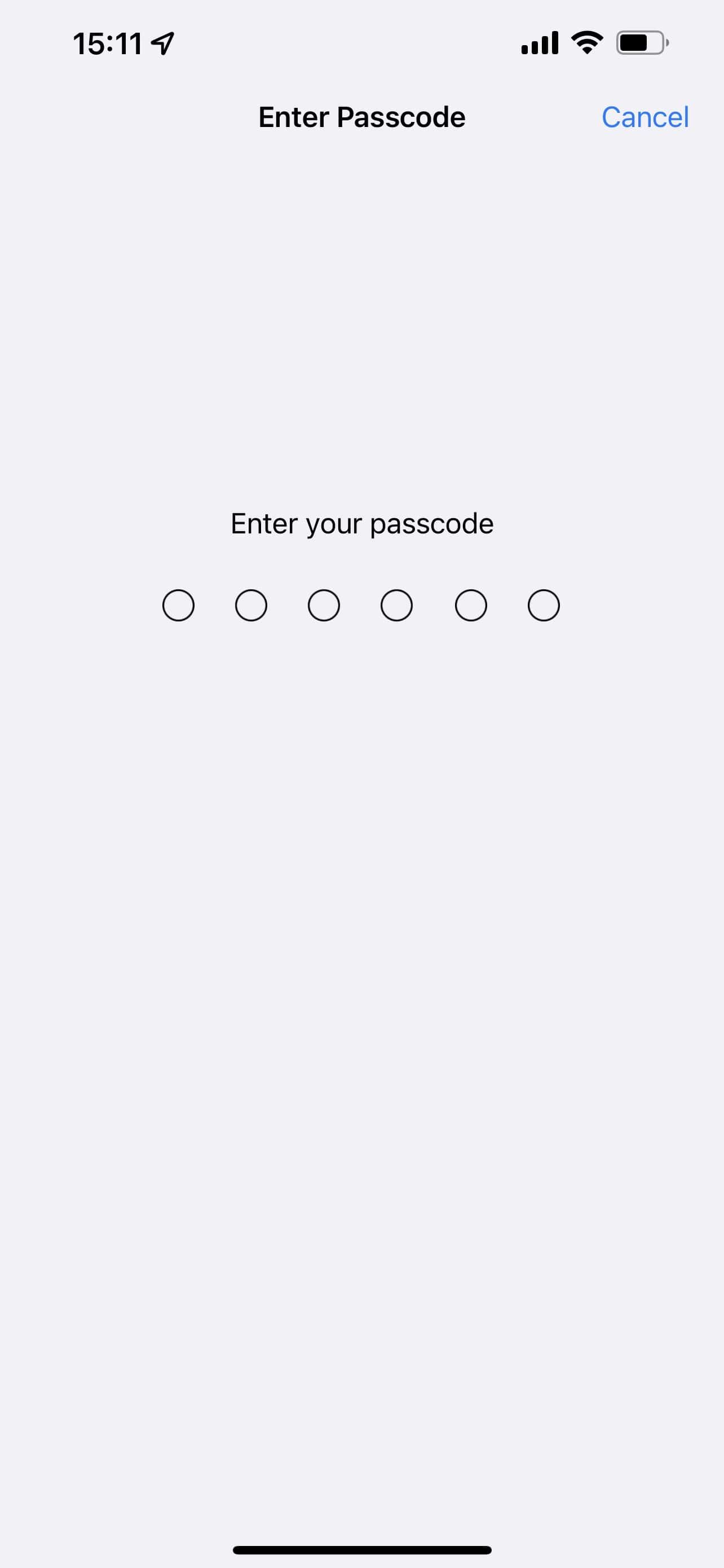 Enter Your Passcode