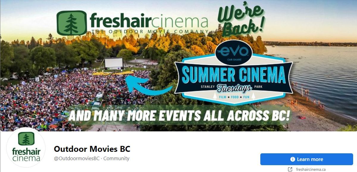 Facebook Cover Photo Outdoor Movies BC