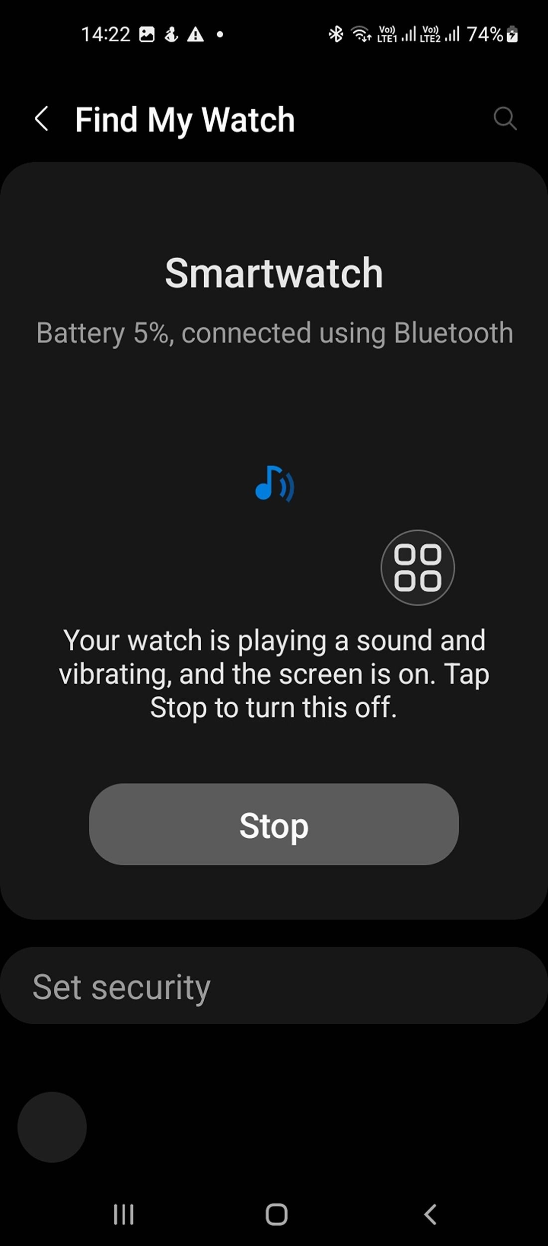 Vibrations and alerts for Find My Watch