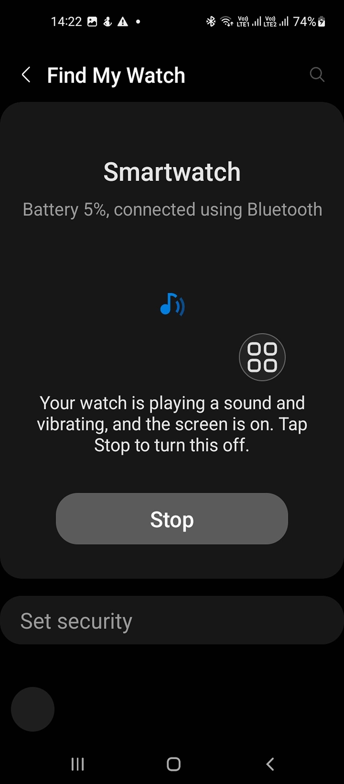 Vibrations and alerts for Find My Watch 
