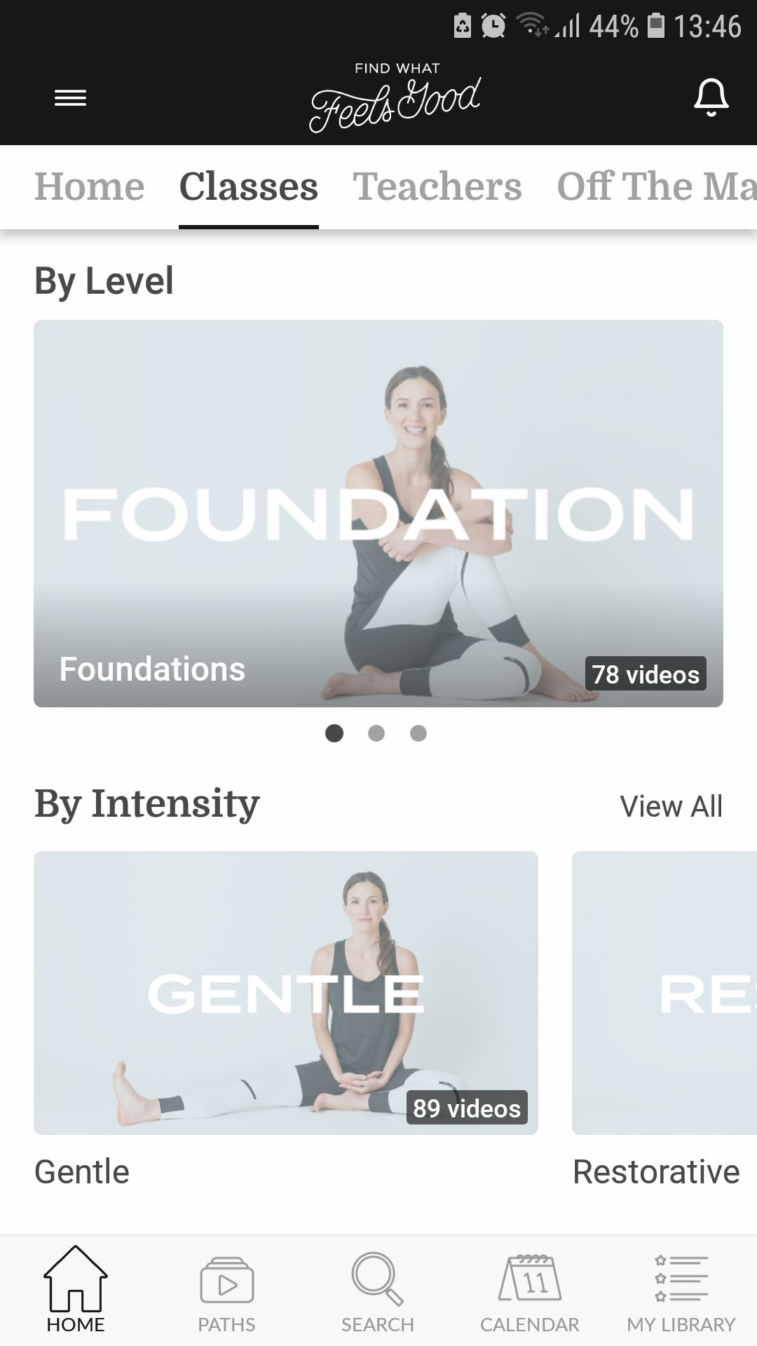 Find What Feels Good yoga mindfulness mobile app classes