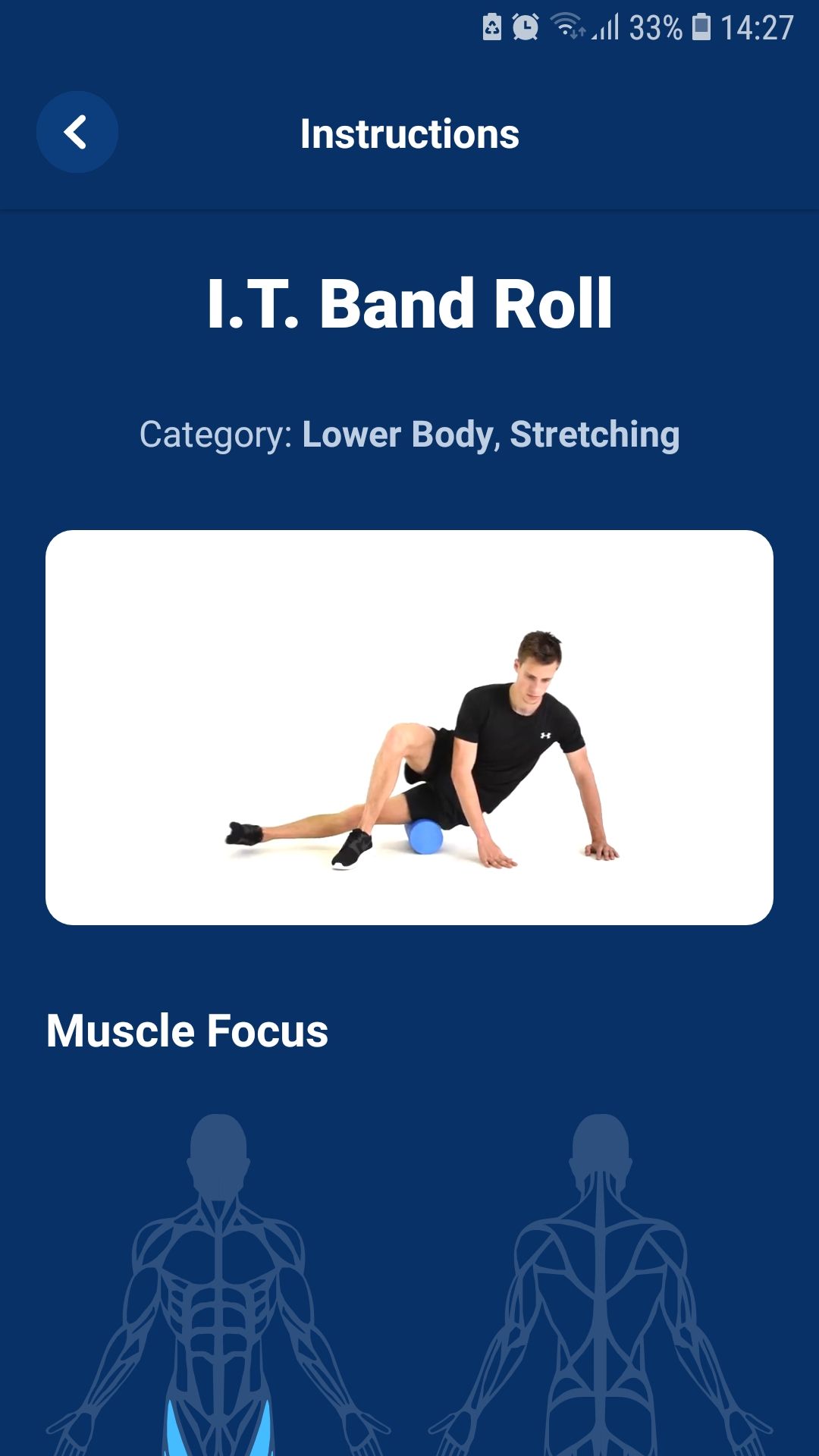 Fitify mobile workout app instructions