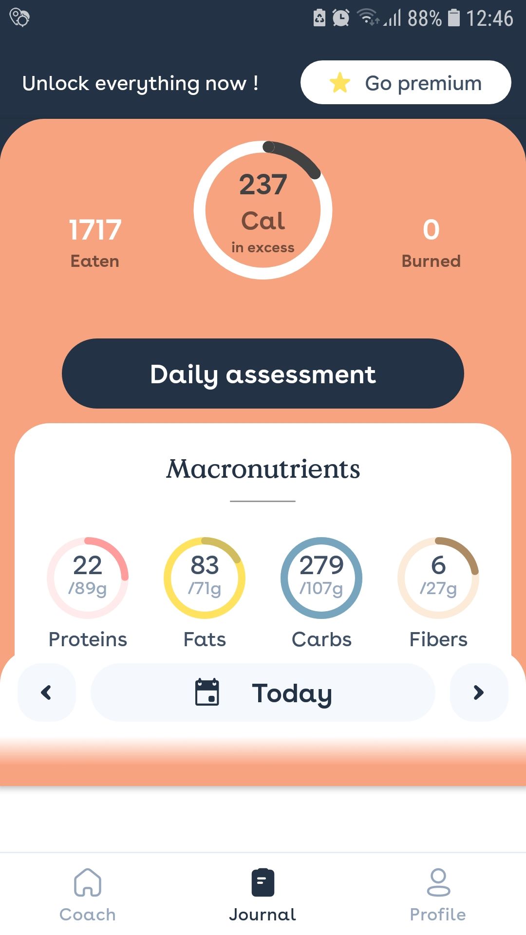 Foodvisor journal nutrition diet mobile app