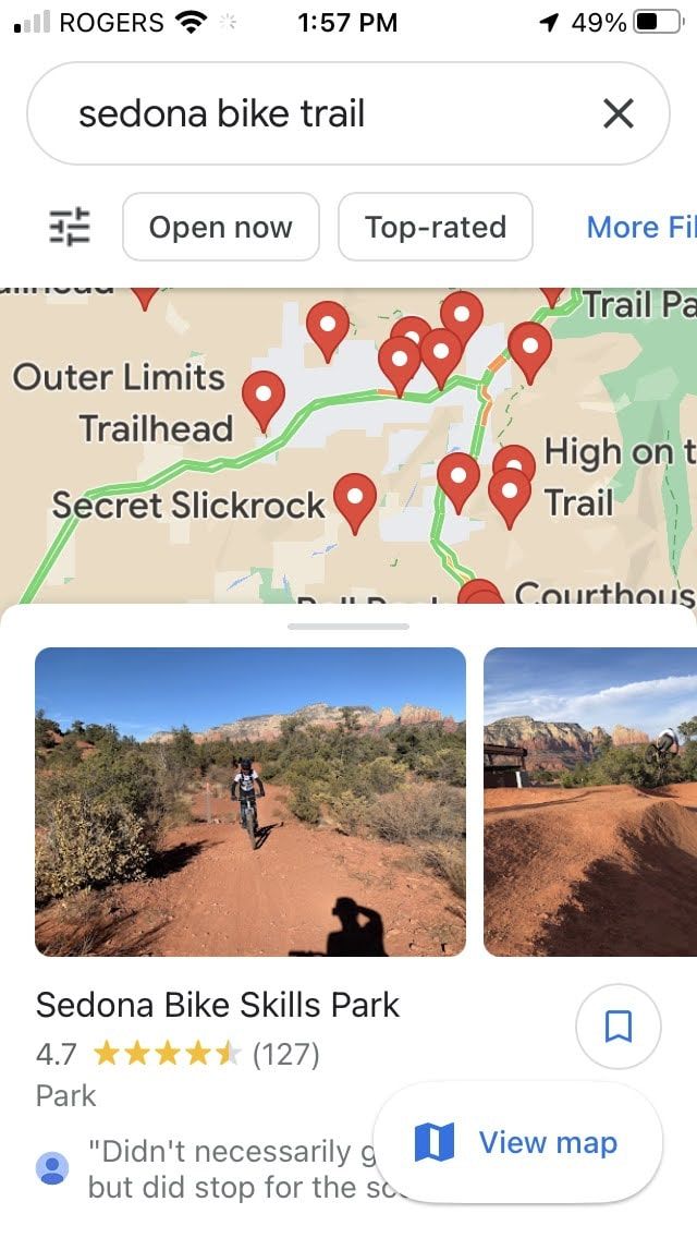 mountain bike map app