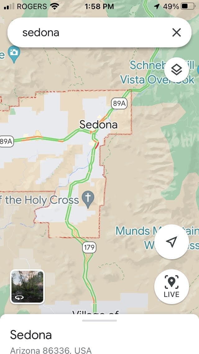 Google Maps App Region Overview screenshot