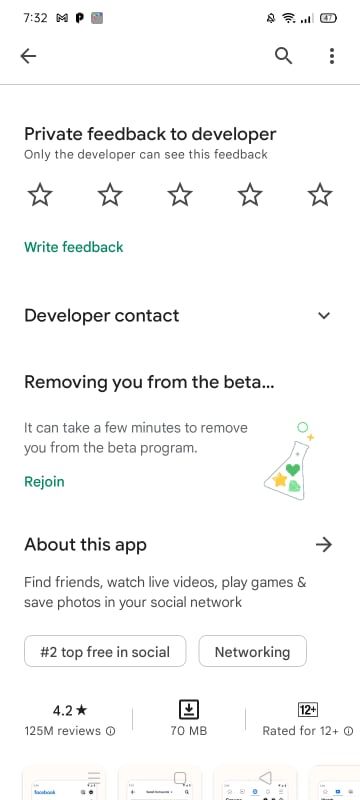 Google Play Store Removing User From the Beta Tester