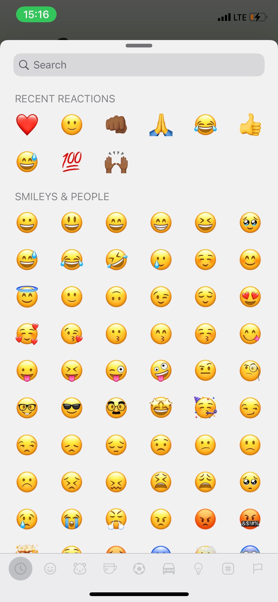 emoji library WhatsApp reactions