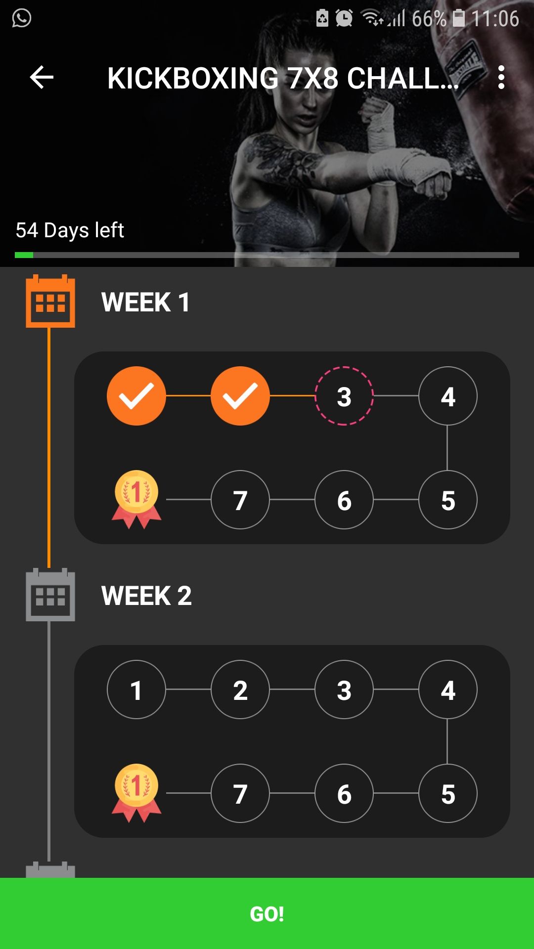 Kickboxing Fitness Workout mobile fitness app challenge