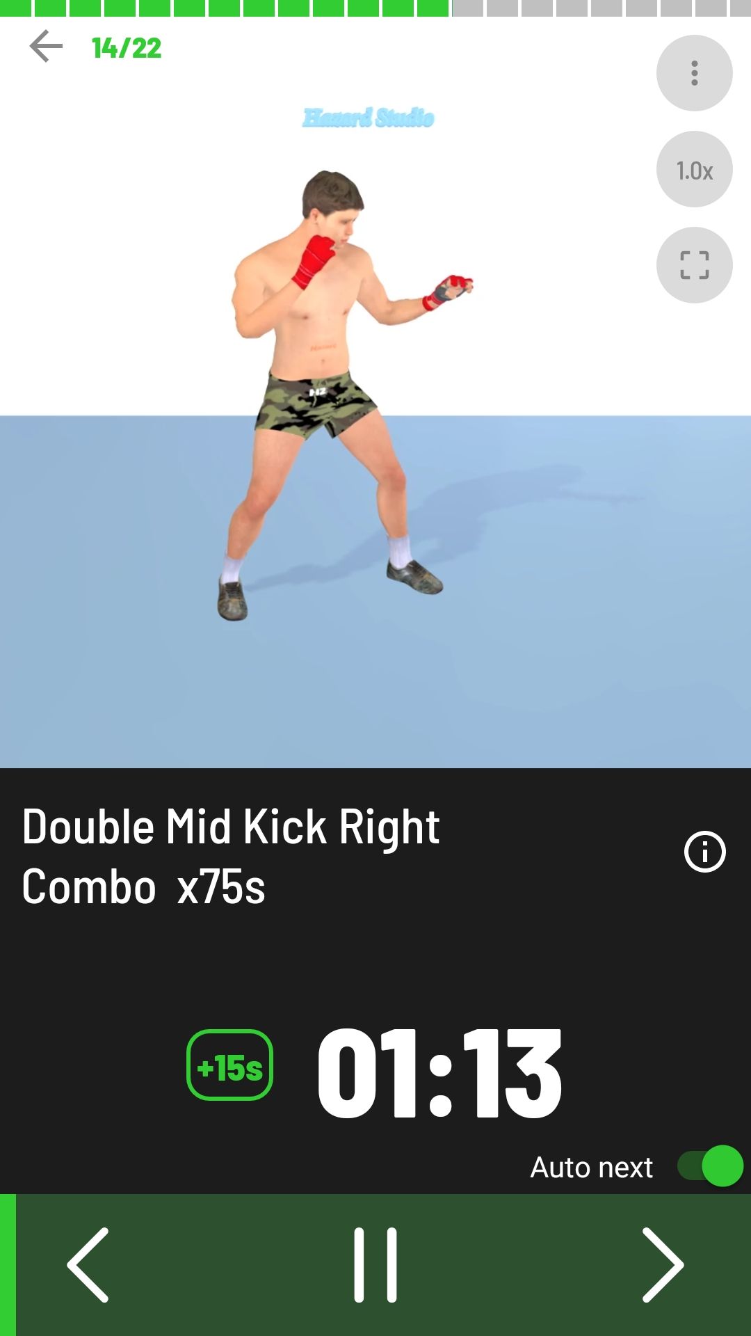 Kickboxing Fitness Workout mobile fitness app combo