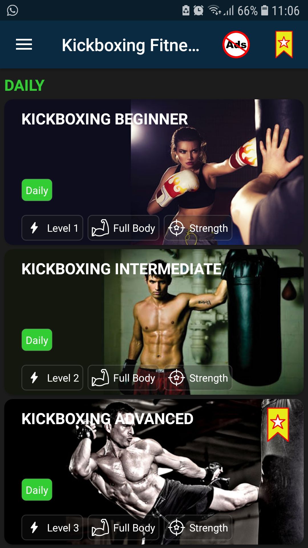 Kickboxing Fitness Workout mobile fitness app