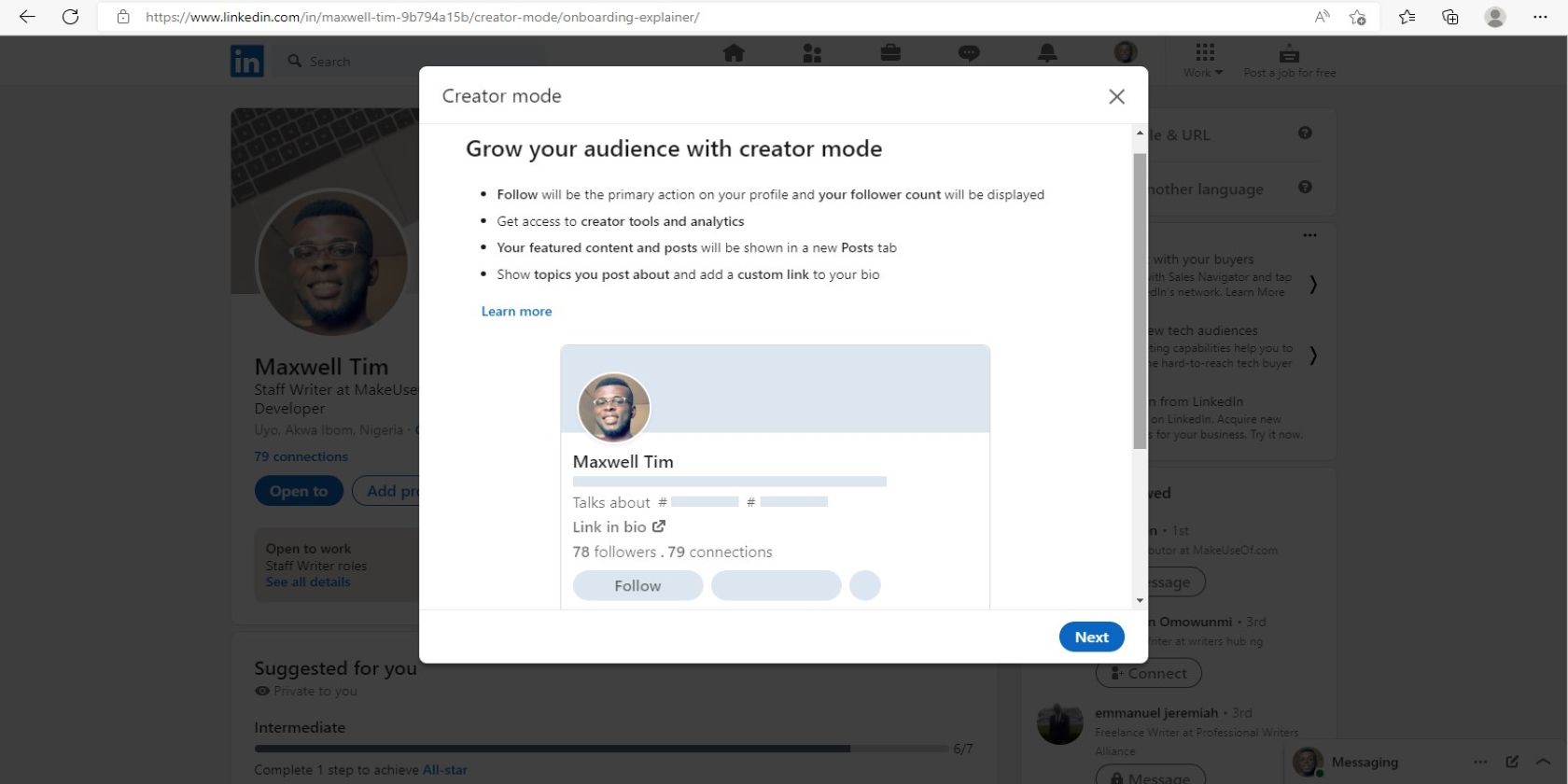 Add Hashtags to Your LinkedIn Profile Headline for engagement