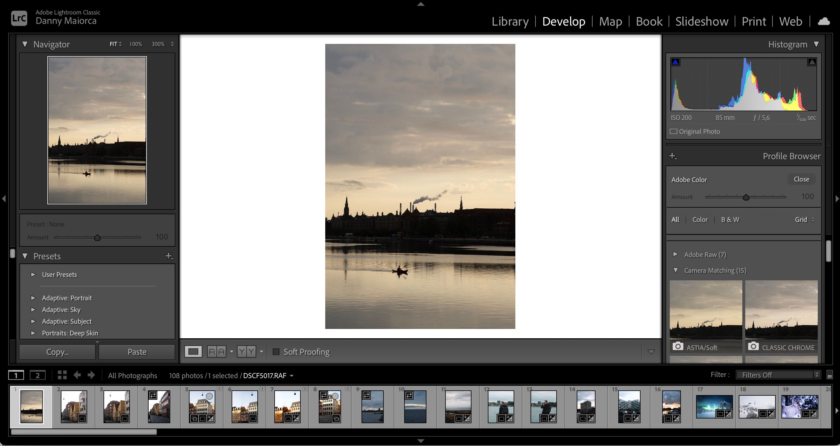 Lightroom Camera Profiles Available