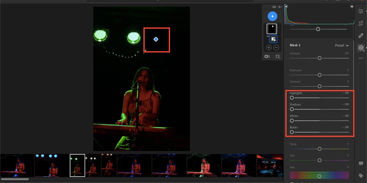 Lightroom targeted selection edited.