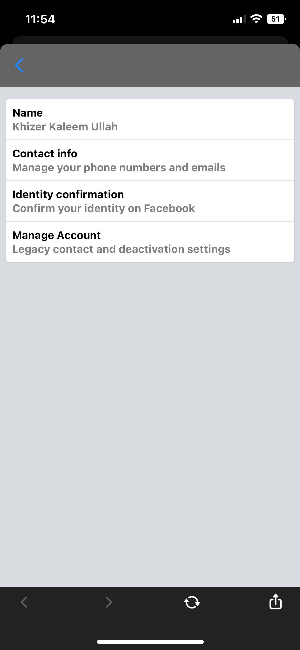 Manage account of Messenger