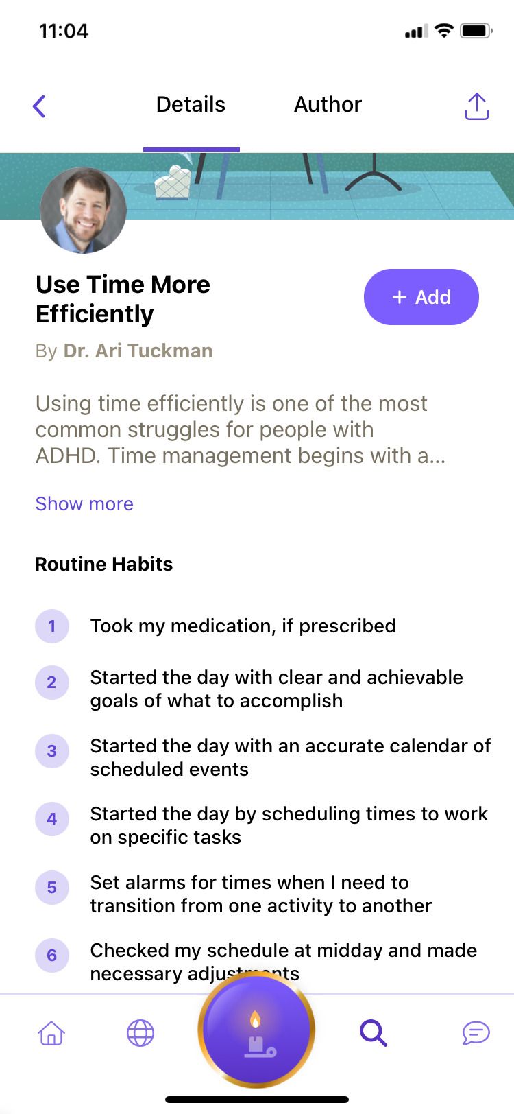 Most Days app Communities section ADHD Routines