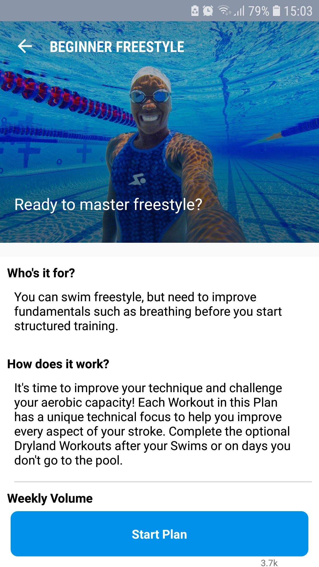 برنامه مربی شنای مبتدی MySwimPro