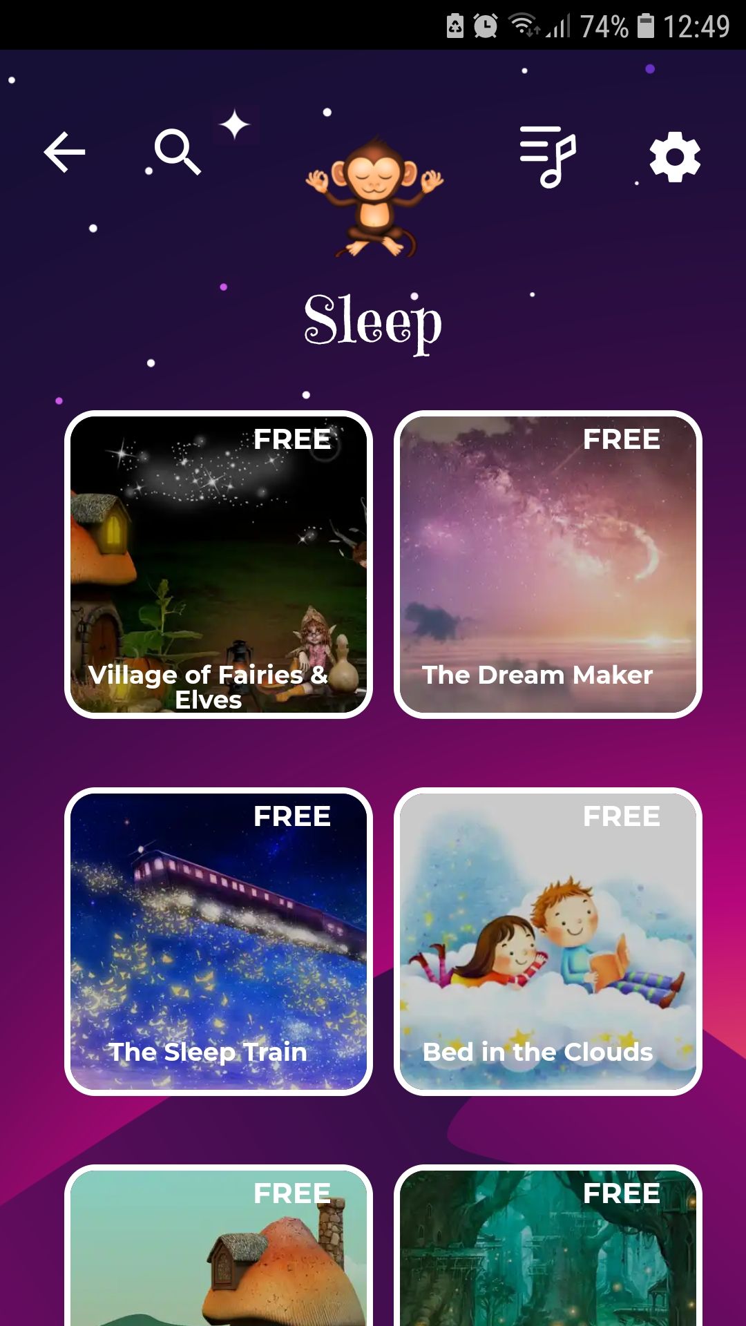New Horizon mobile kids sleeping meditation app sleep