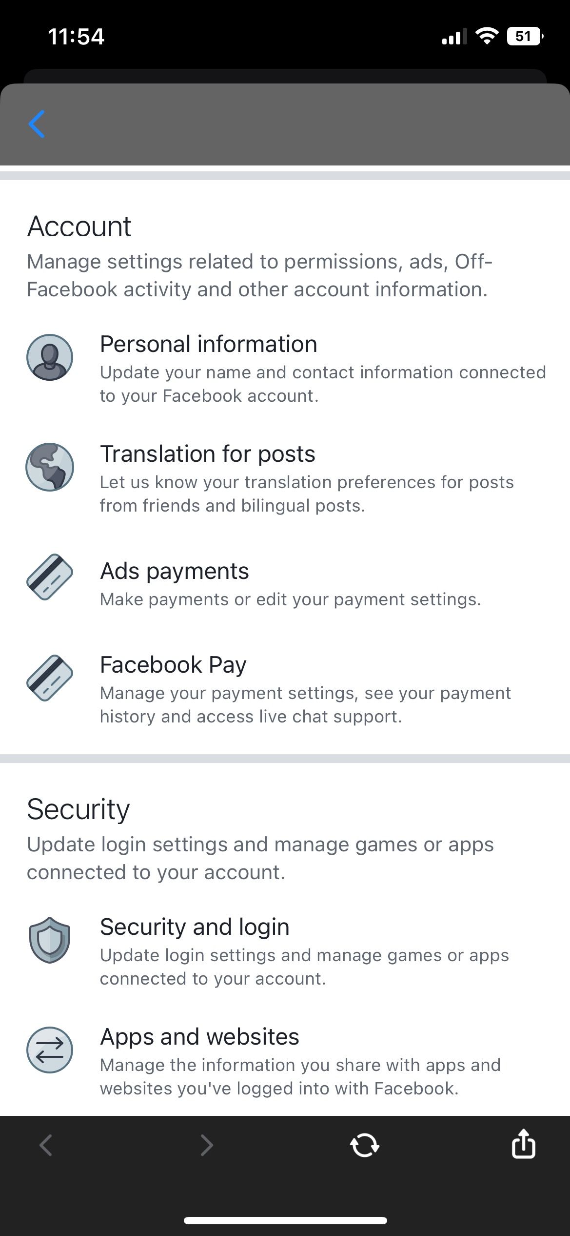 Personal information on Messenger