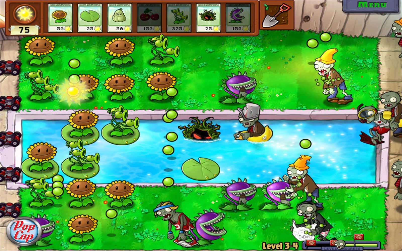 Plants vs. Zombies Gameplay Screen Shot