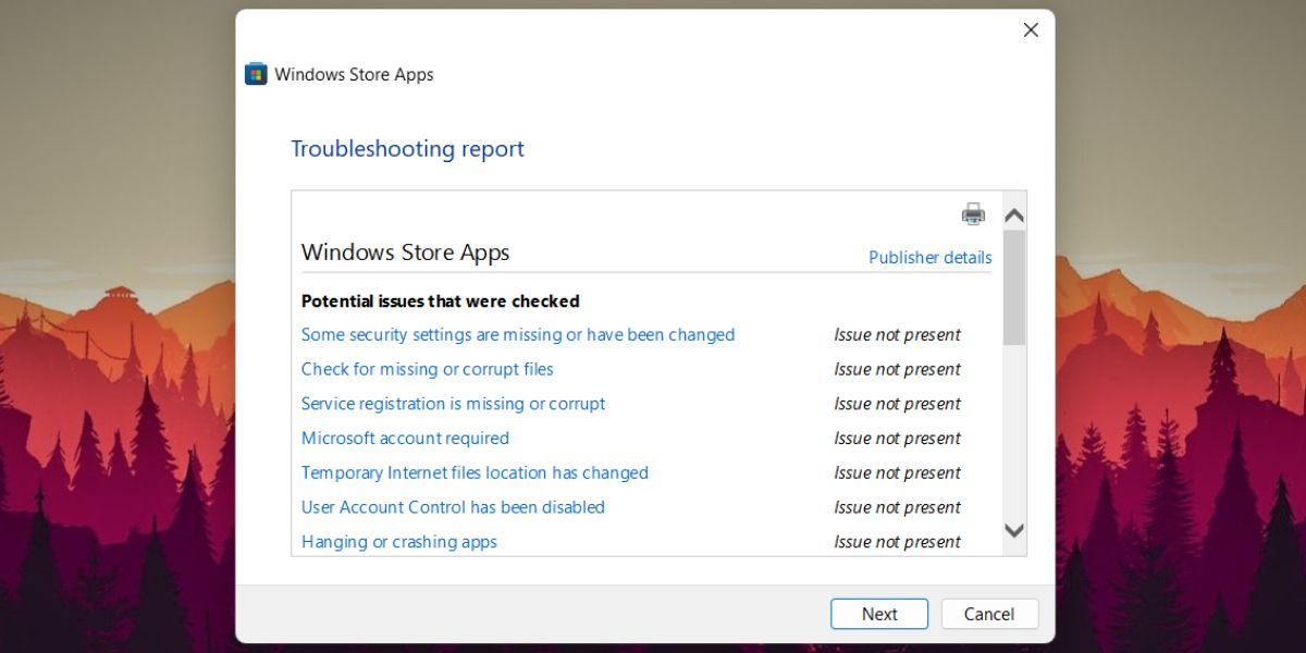 Führen Sie die Problembehandlung für Windows Store-Apps aus