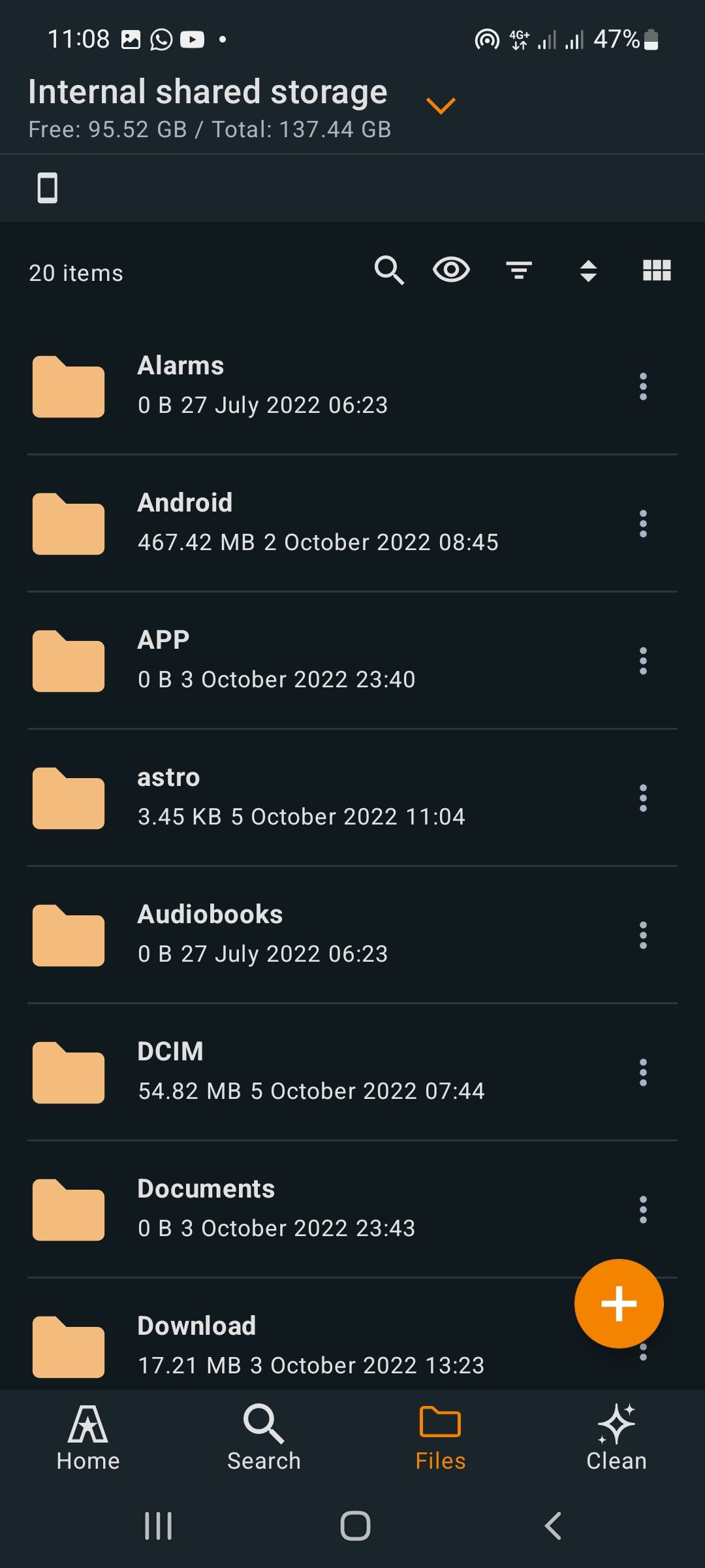 Screenshot ASTRO File Manager