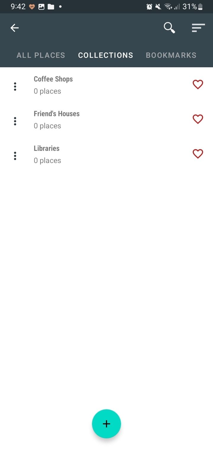 Screenshot My Location app Collections