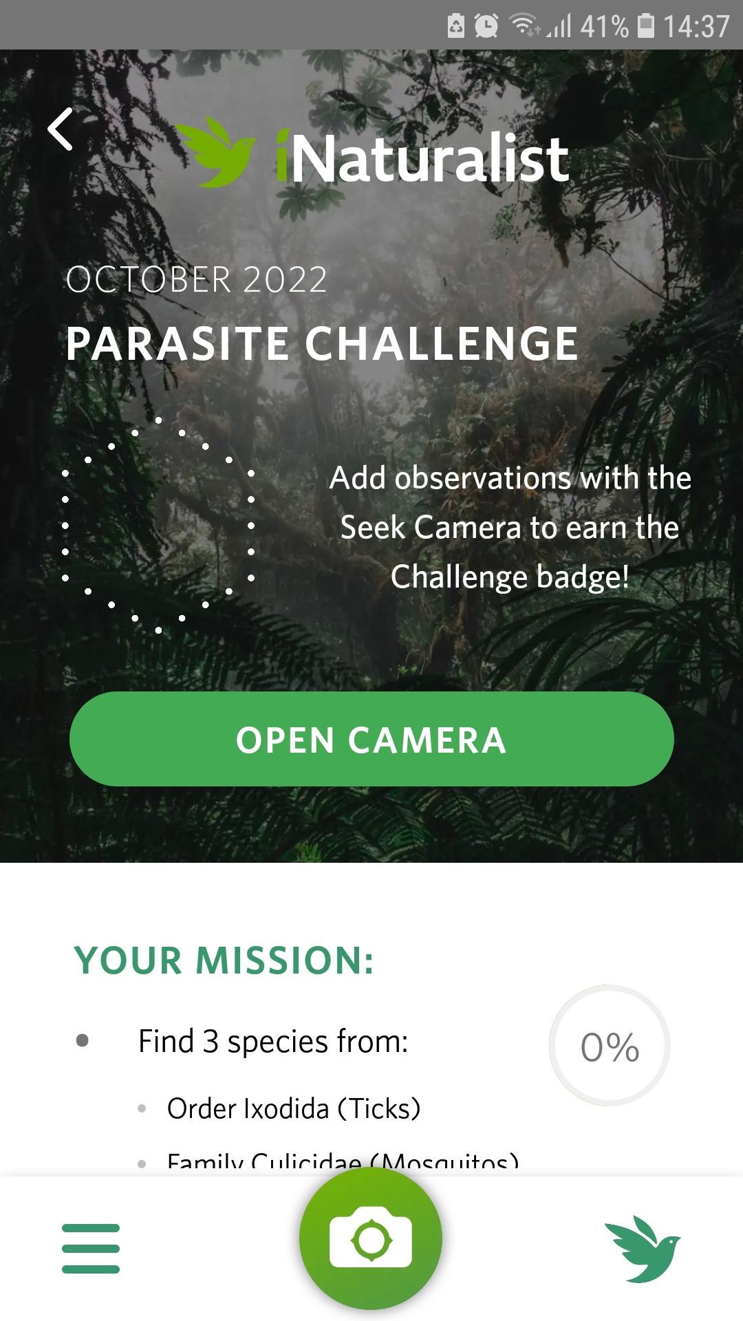 Seek nature identification mobile app inaturalist