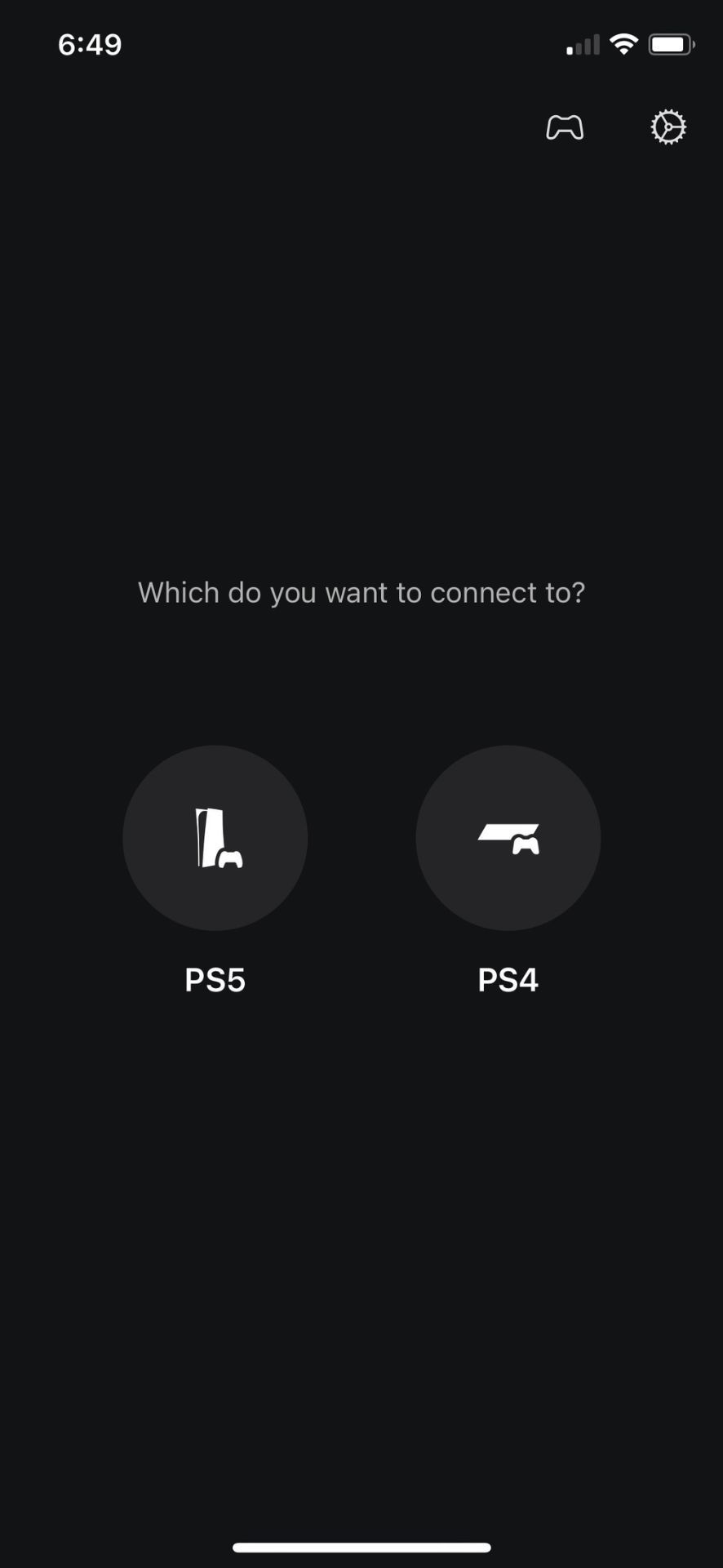 Setting up ps remote play on mobile device select your PlayStation console 