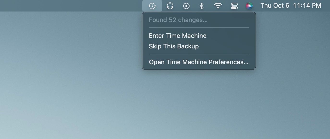 Skip This Backup Option in Time Machine